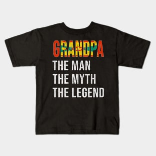 Grand Father Grenadan Grandpa The Man The Myth The Legend - Gift for Grenadan Dad With Roots From  Grenada Kids T-Shirt